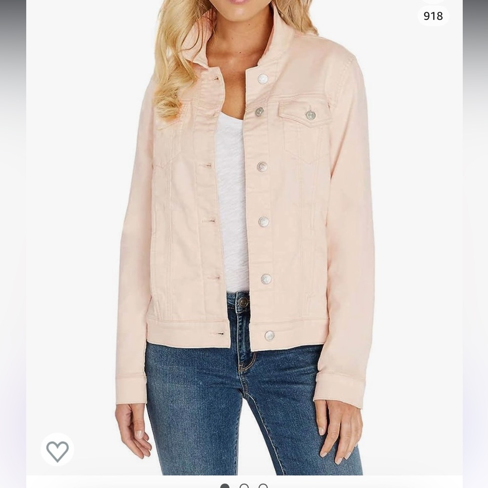 Pale pink jean jacket